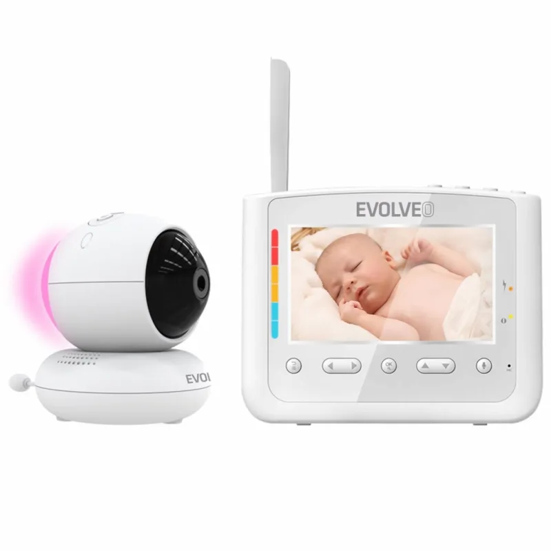 EVOLVEO NL4, detská videoopatrovateľka s nočným svetlom a otočnou kamerou…
