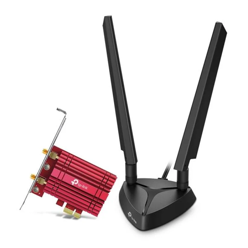 AXE5400 Tri-Band Wi-Fi 6E Bluetooth PCI Express Adapter
SPEED: 2402 Mbps…