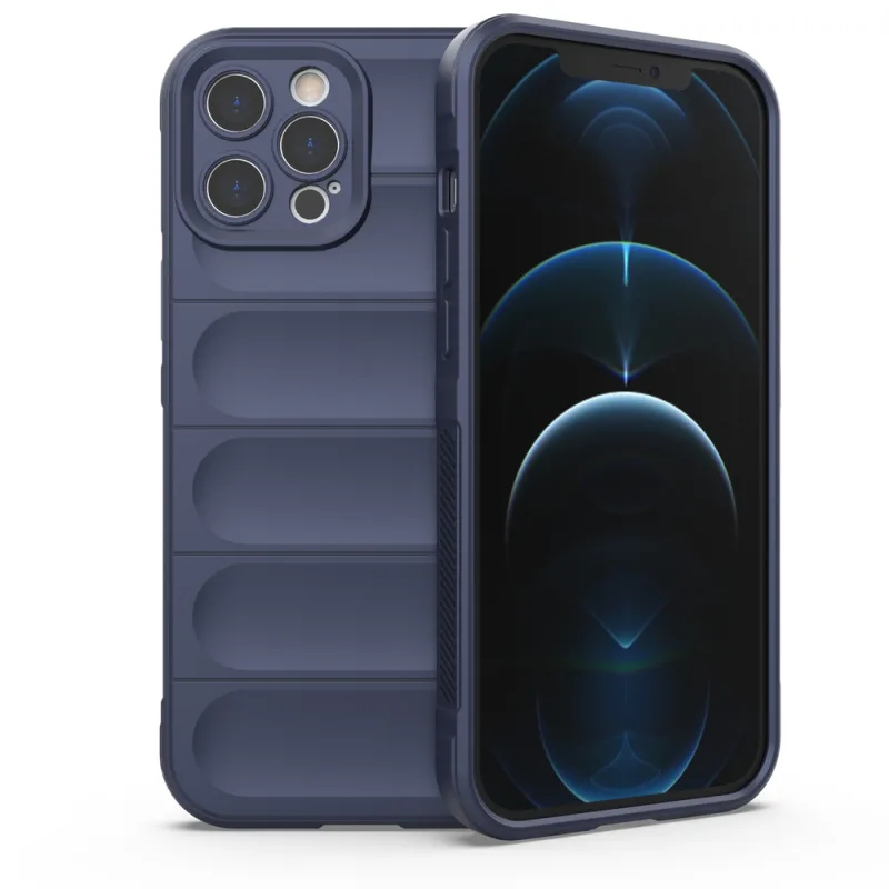 Obal Magic Shield Case pre iPhone 12 Pro Max flexibilný pancierový tmavomodrý kryt