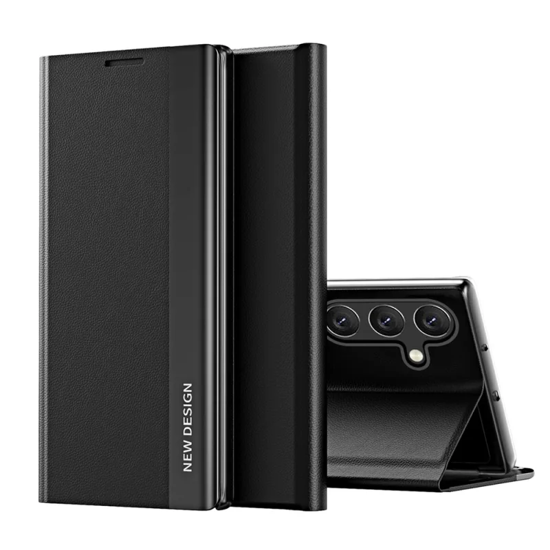 Puzdro Sleep Case Pro Samsung Galaxy A16 / A16 5G puzdro s flipom a stojanom – čierne