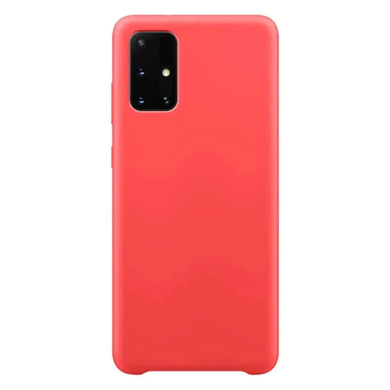 Silikónové puzdro Mäkký pružný gumený kryt pre Samsung Galaxy A72 4G červený