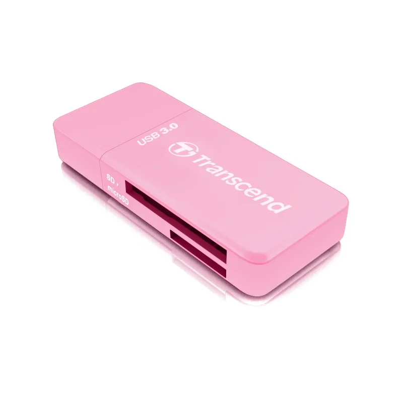 Čítačka kariet TRANSCEND F5, USB 3.0, červená TS-RDF5R