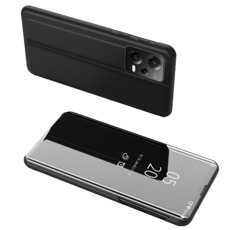 Clear View Case pre Xiaomi Redmi Note 12 Pro / Poco X5 Pro 5G flipový kryt čierny