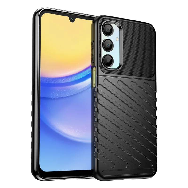 Thunder Case pre Samsung Galaxy A26 Silicone Armored Cover – Black