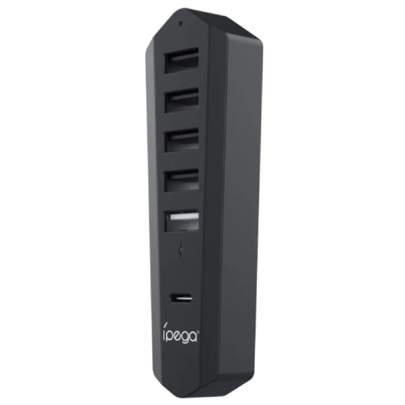 iPega P5S003 USB/USB-C HUB pre PS5 Slim/PS5 Pro Black