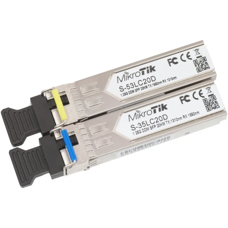 MIKROTIK SFP modul SM WDM 1310/1550nm sada 2ks (20km)