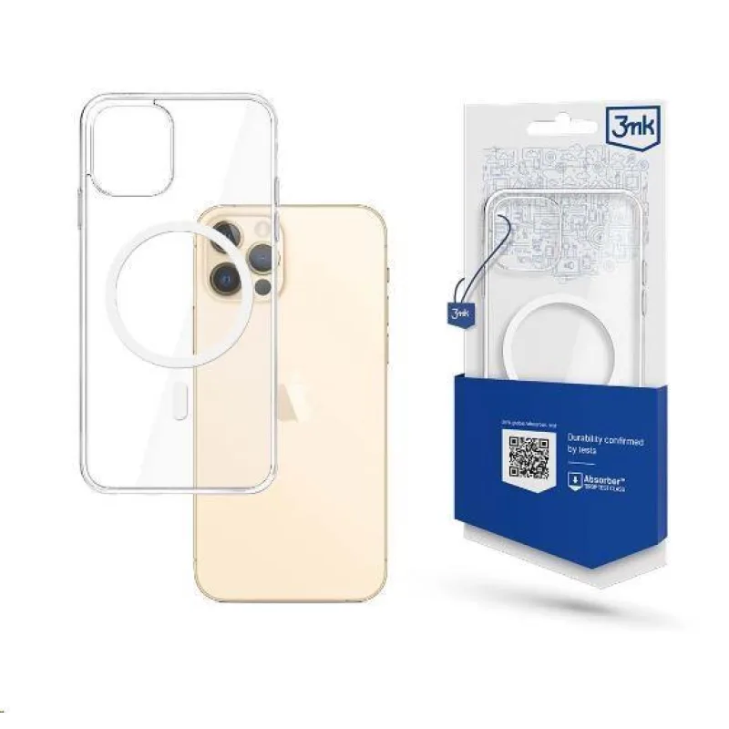 3mk ochranný kryt Magcase pro Apple iPhone 12 Pro Max, čirý 5903108458351