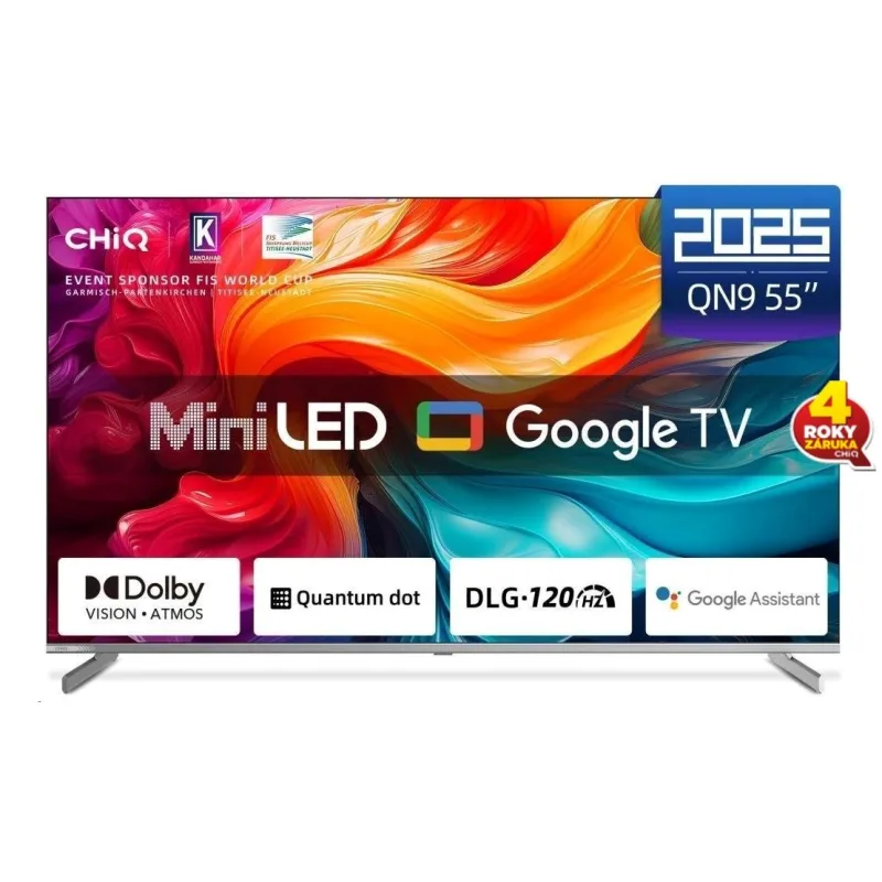 CHiQ M55QN9V TV 55", UHD MiniLED Google TV DLG 120 Hz M55QN9V