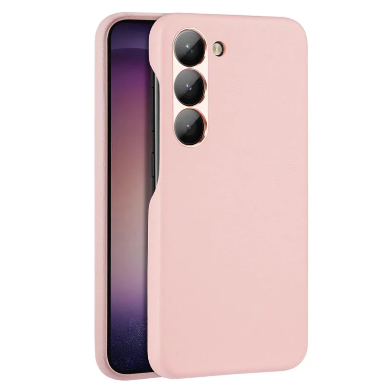 Puzdro Dux Ducis Grit pre Samsung Galaxy S23+ elegantné puzdro z umelej kože ružovej farby