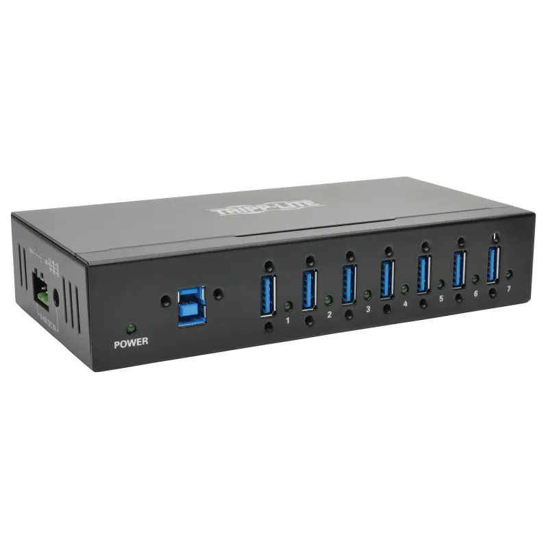 Rozbočovač 7x USB 3, priemyselný, odolnosť ESD 20kV, kovové púzdro,…