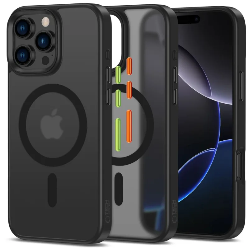 Puzdro Tech-Protect MagMat Magsafe 3 sady iPhone 16 Pro – matné čierne