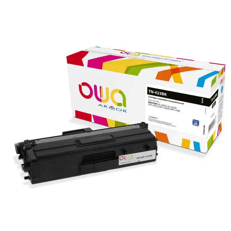 OWA Armor toner kompatibilný s Brother TN-423BK, 6500st, čierna/ black…