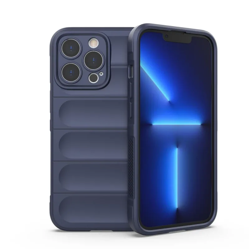 Ohybné pancierové puzdro Magic Shield Case pre iPhone 13 Pro Max tmavomodré