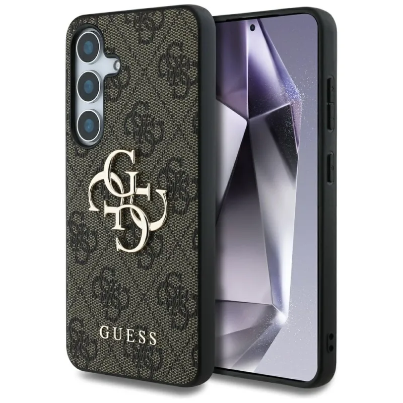 Puzdro Guess Big 4G Logo Classic Logo pre Samsung Galaxy S25 hnedé