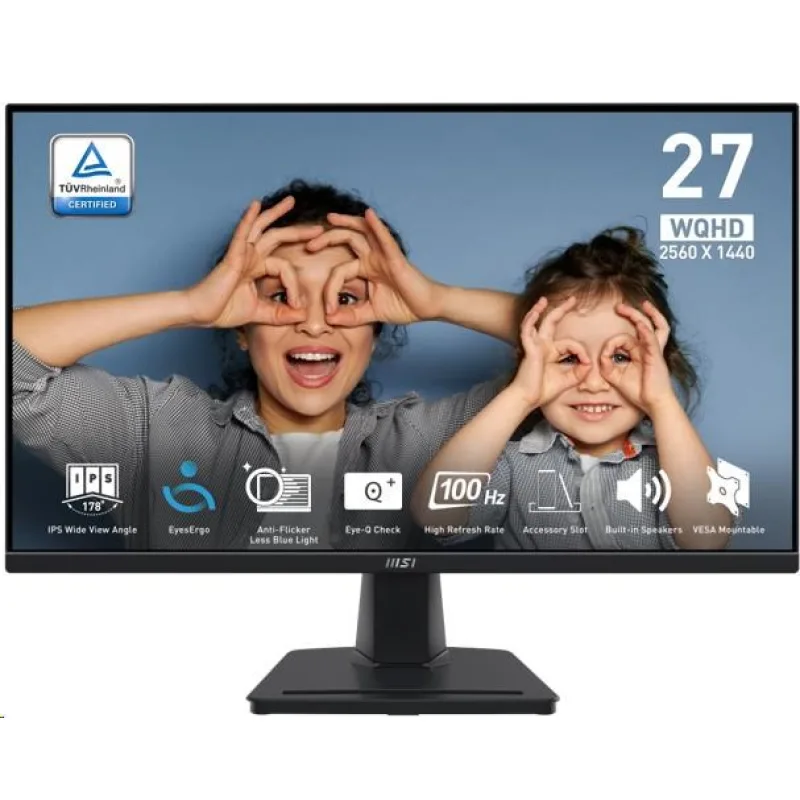 MSI LCD PRO MP275Q, 27" 2560x1440, IPS, 100Hz, 4ms, VESA 100x100mm, …