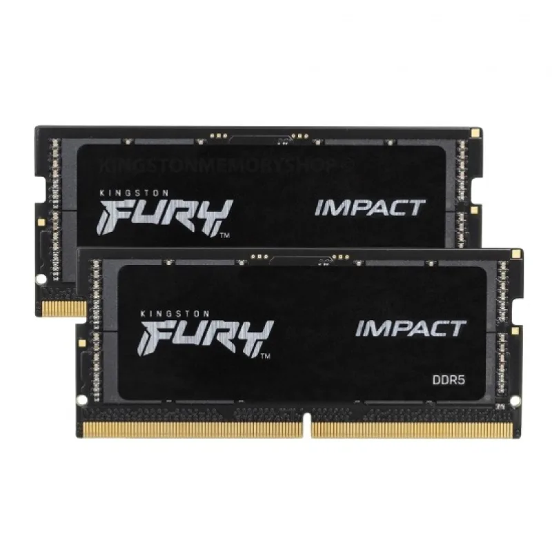 Kingston FURY Impact/ SO-DIMM DDR5/ 32GB/ 6400MHz/ CL38/ 2x16GB/ Black…