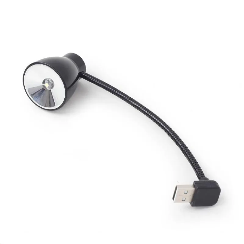 GEMBIRD USB lampička k notebooku, flexibilní, černá NL-02