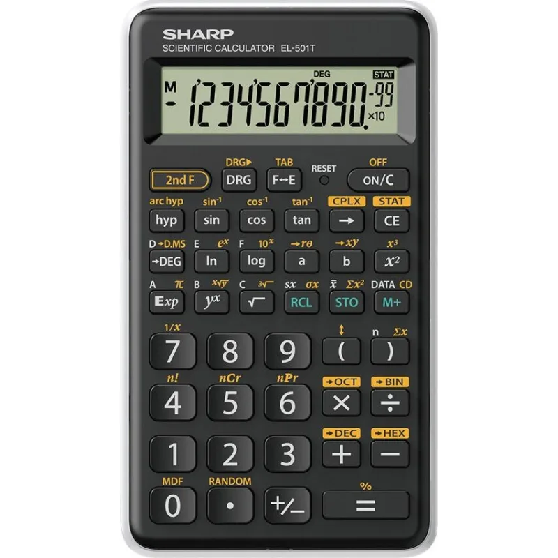 SHARP kalkulačka - EL-501T - bílá (balení blister) SH-EL501TBWH