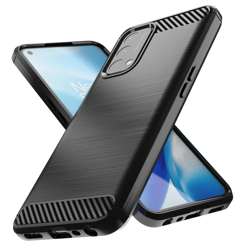 Carbon Case Flexibilný kryt pre OnePlus Nord N200 5G čierny