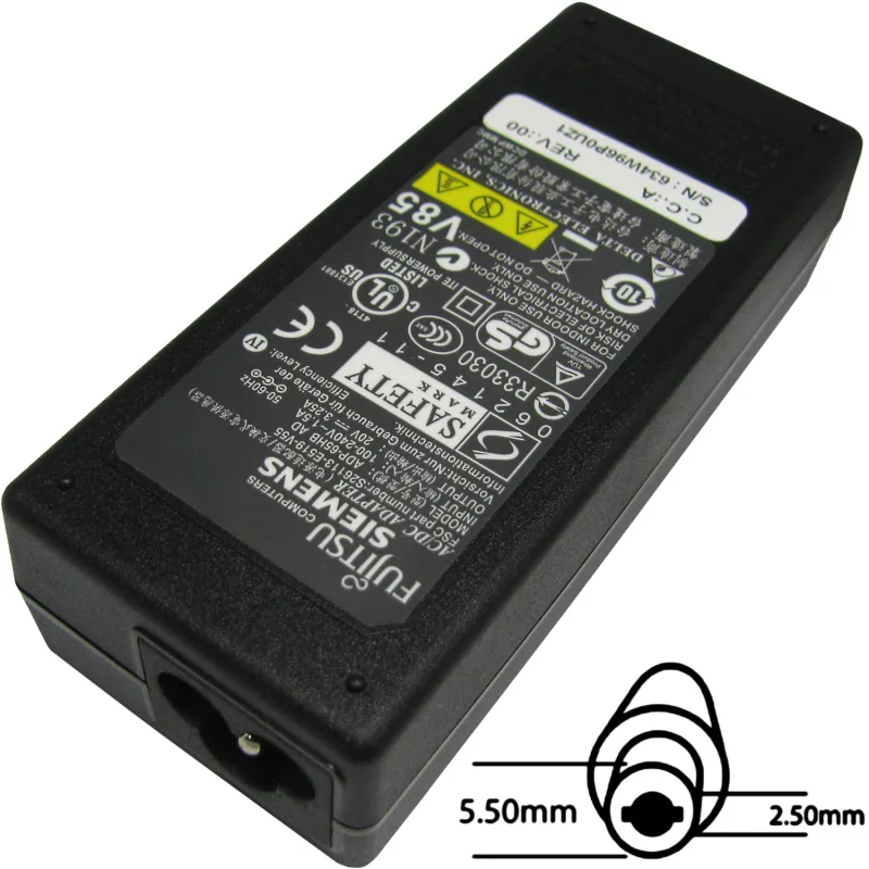 Napájací adaptér 65W 20V, 5.5x2.5 originál Fujitsu 77011037