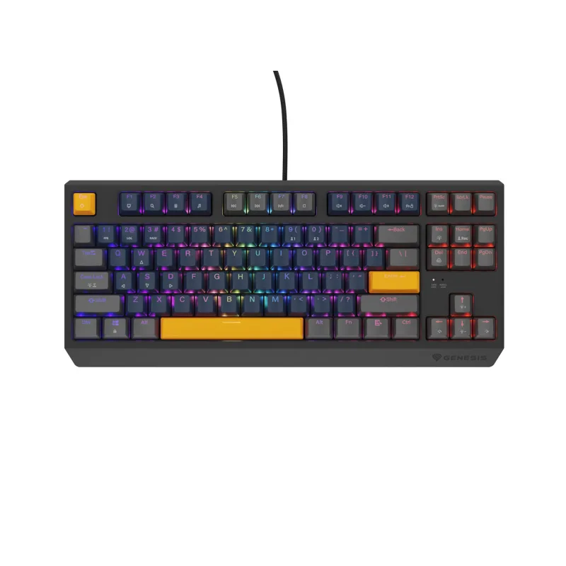 GENESIS herná klávesnica THOR 230/ TKL/ RGB/ Outemu Panda/ Drôtová USB/…
