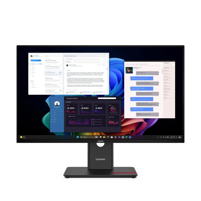 Lenovo ThinkVision T27UD-40 27"4K IPS 16:9 1500:1 350cd 4ms HDMI+DP+USB-A/C+RJ45 Pivot Black