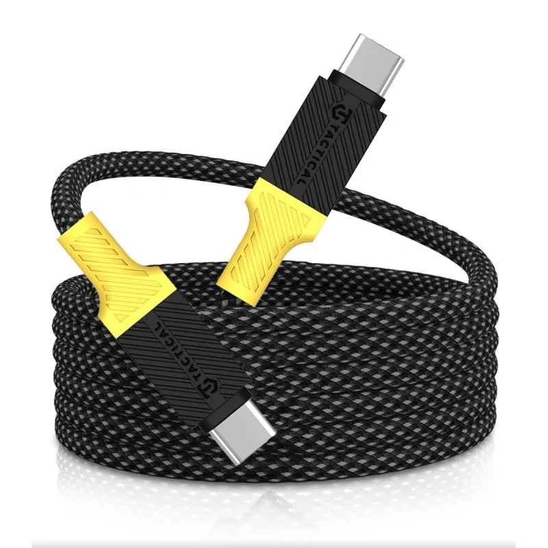 Tactical MagRope USB-C/ USB-C 1m Black/ Yellow 8596311256523