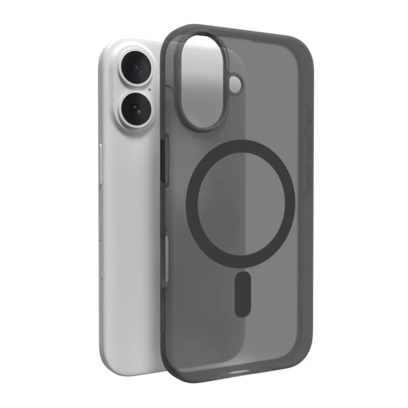 Silikónový obal Puro Daylight MagSafe pre iPhone 16 Plus – čierny