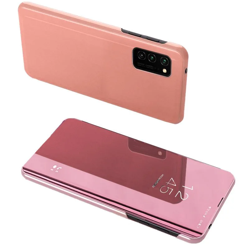 Kryt Clear View Case pre Samsung Galaxy A72 4G ružový
