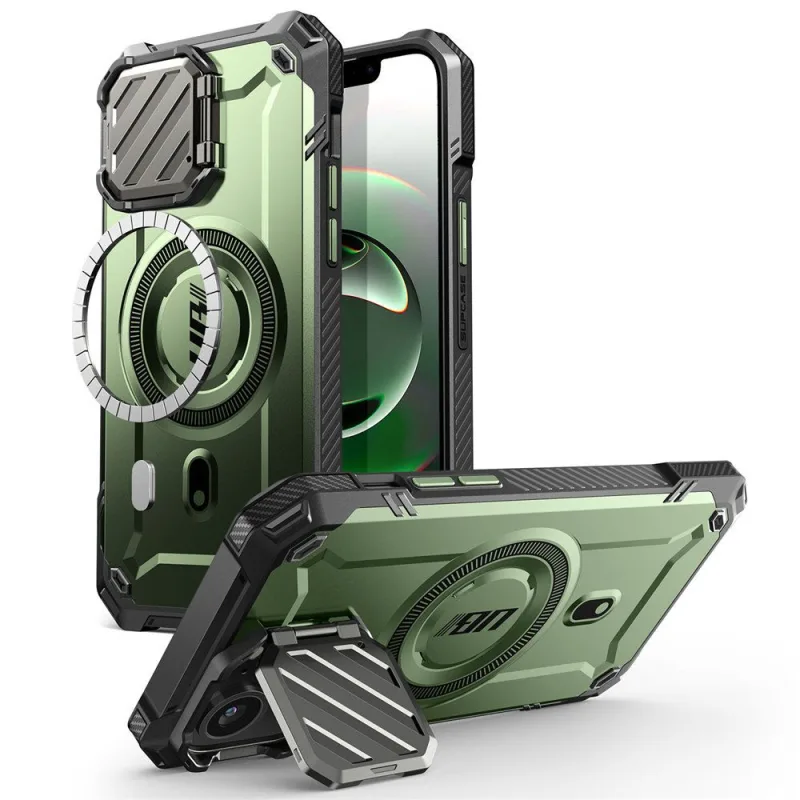 Puzdro Supcase UB XT Mag MagSafe na iPhone 16e - Olive