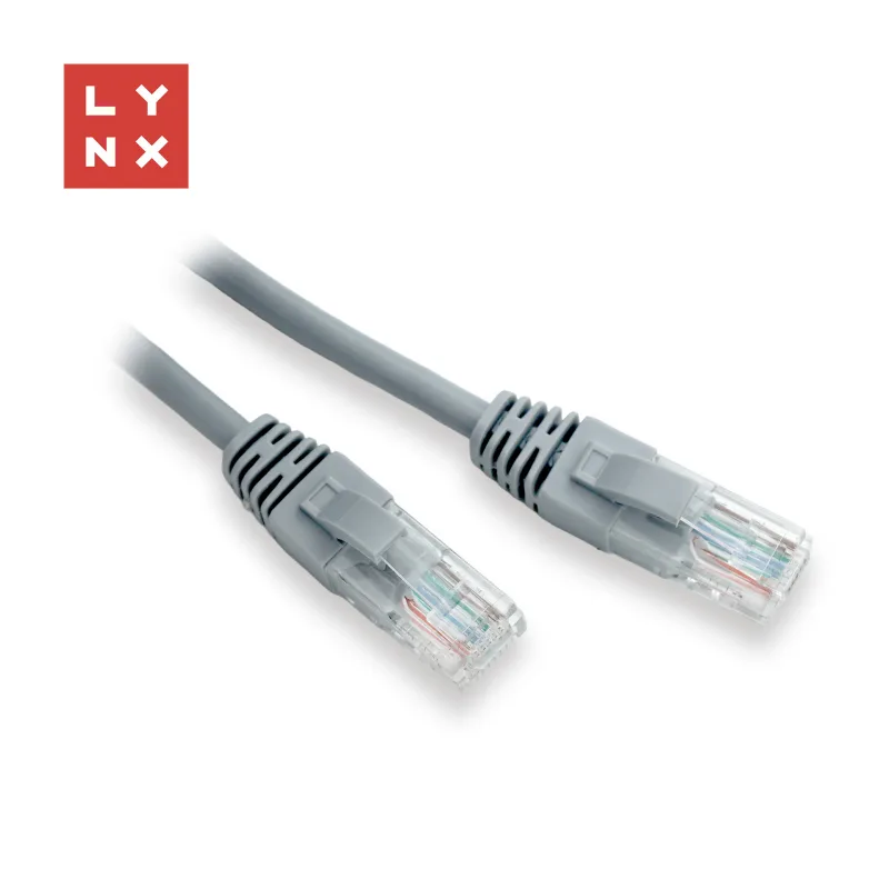 LYNX UTP patch kabel Cat5e, PVC, CCA, 0, 3m, šedý…