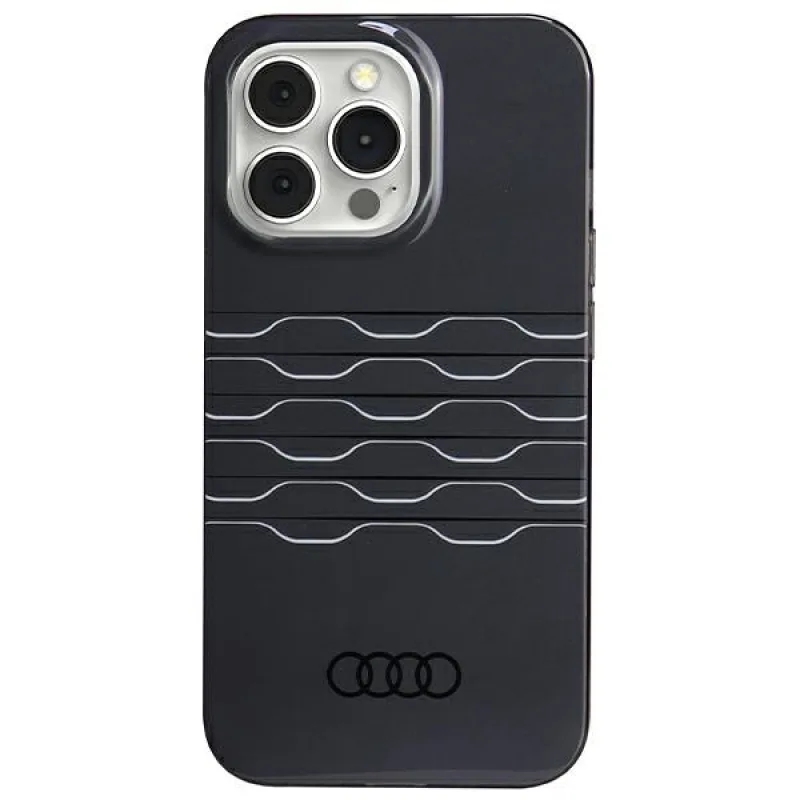 Puzdro Audi IML MagSafe pre iPhone 13 Pro / 13 - čierne