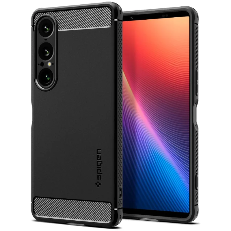 Puzdro Spigen Rugged Armor pre Sony Xperia 1 VII - Matte Black