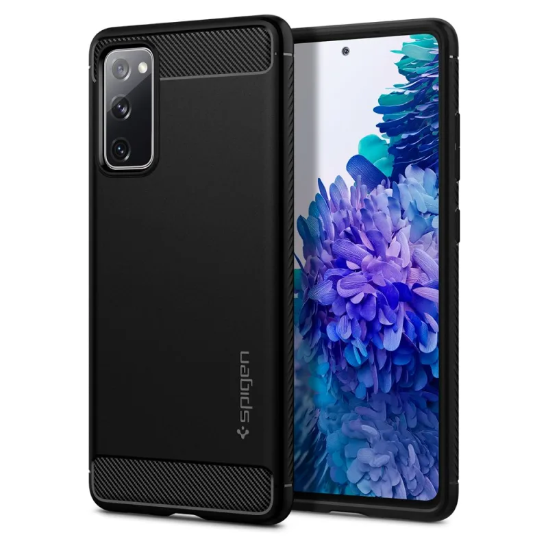 Puzdro Spigen Rugged Armor pre Samsung Galaxy S20 FE – matné čierne