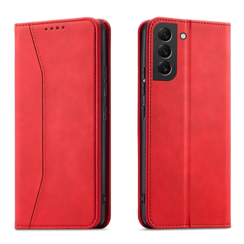 Magnet Fancy Case pre Samsung Galaxy S23+ flip cover peňaženkový stojan červený