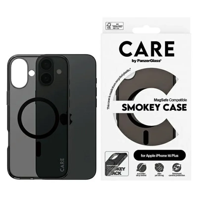 CARE by PanzerGlass Flagship Case iPhone 16 Plus 6,7" dym/dym MagSafe 1351