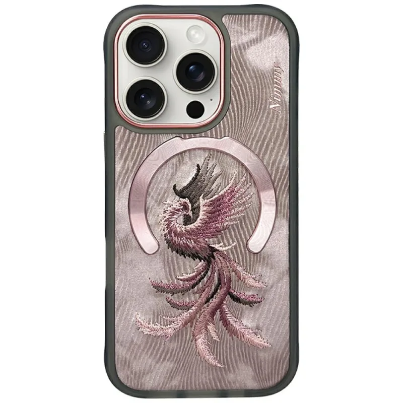 Puzdro Nimmy Magnetic Fantasy Animal MagSafe pre iPhone 16 Pro – ružové zlato