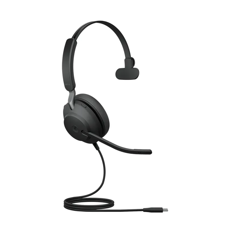 Jabra Evolve2 40 SE/ Mono/ USB-C/ Drôt/ MS/ Čierna 24189-899-899