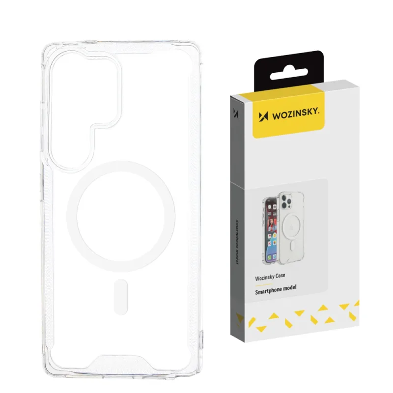 Wozinsky číre rohové puzdro MagSafe pre Samsung Galaxy S24 FE - číre