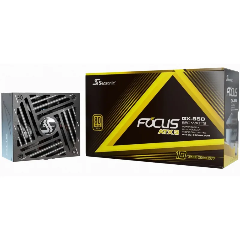 Seasonic FOCUS GX GOLD 850W V4 ATX 3.1, PCIe 5.1, modular FOCUS-GX-850-V4