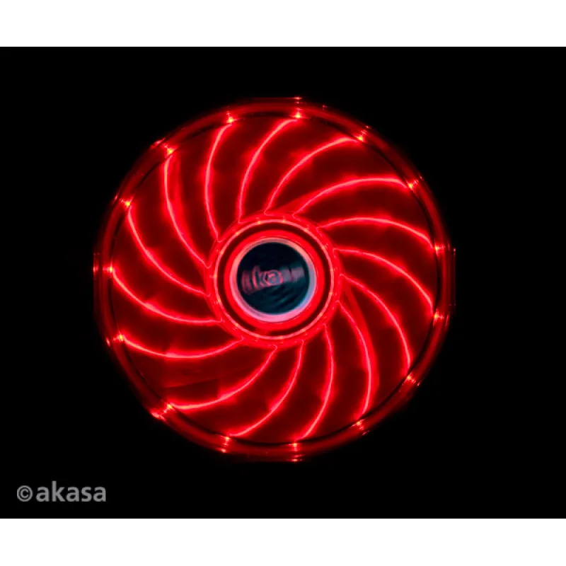 prídavný ventilátor Akasa Vegas LED 12 cm červená AK-FN091-RD