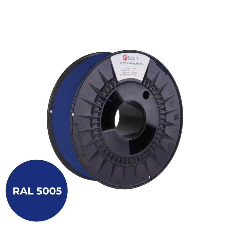 Filament C-TECH PREMIUM LINE, TPU 90A, flexibilný, signálny modrá,…