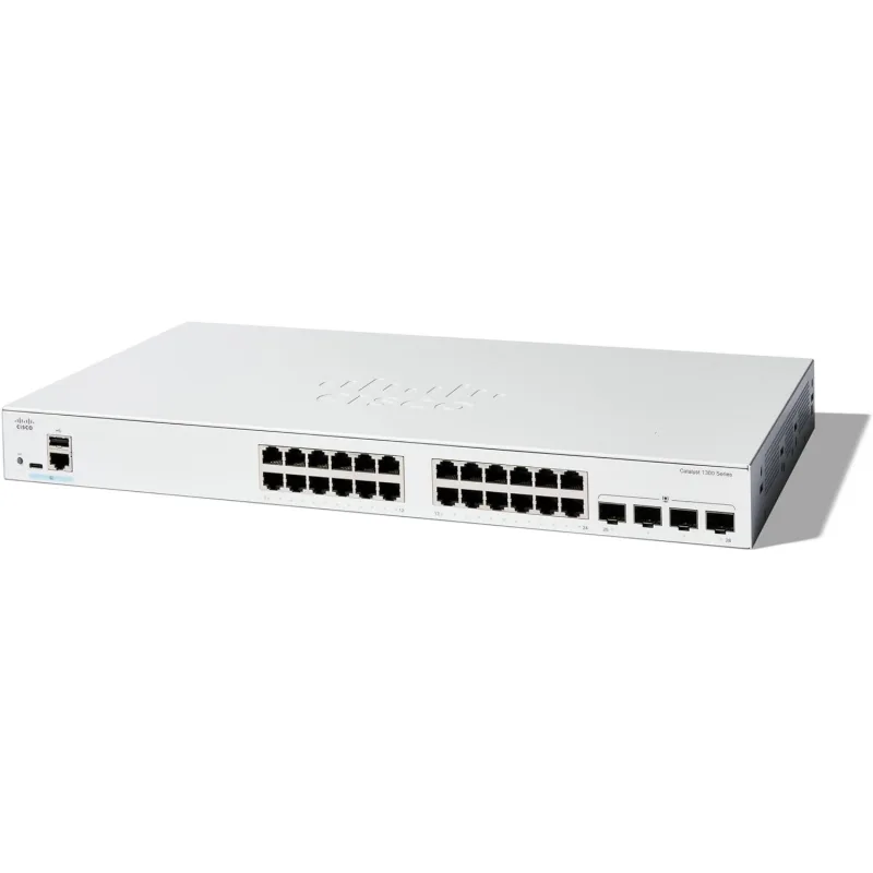 Cisco Catalyst switch C1300-24T-4X (24xGbE, 4xSFP+, fanless) - REFRESH…
