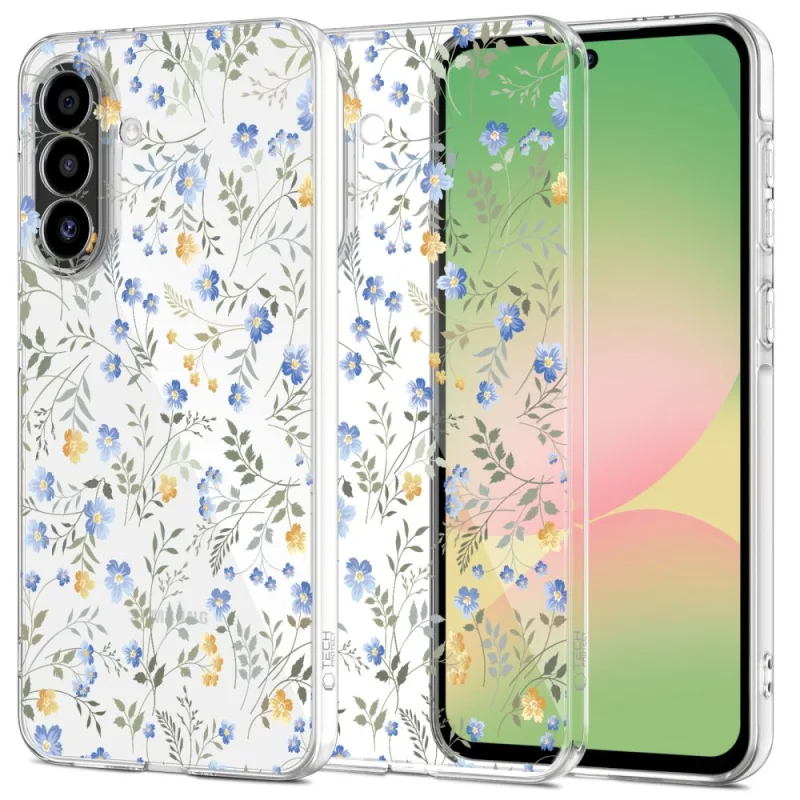 Puzdro Tech-Protect FlexAir pre Samsung Galaxy A56 5G - Sedmokrásky s listami