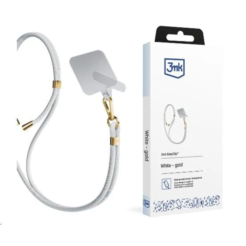 3mk EasyClip White (gold) 5903108568692