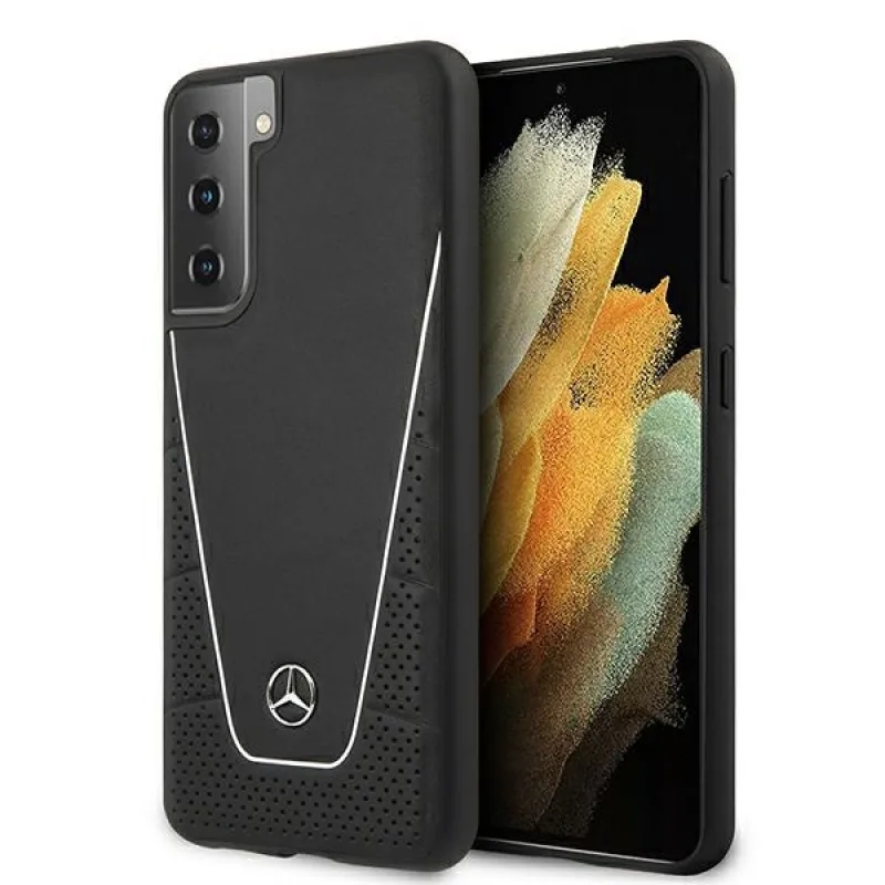 Puzdro Mercedes Dynamic Line pre Samsung Galaxy S21+ – čierne