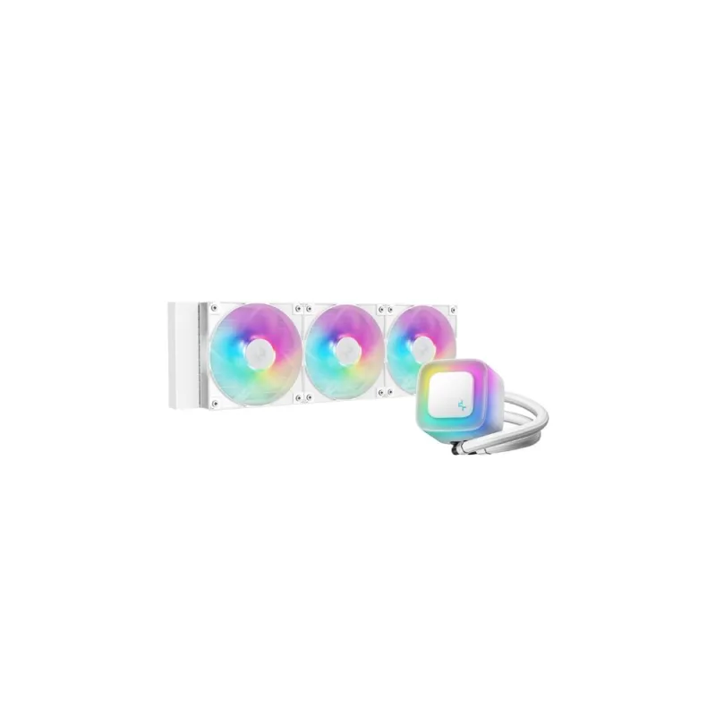 DEEPCOOL Vodní chladič LE360 WH V2, ARGB, 3x120mm, AM5, LGA1851, …