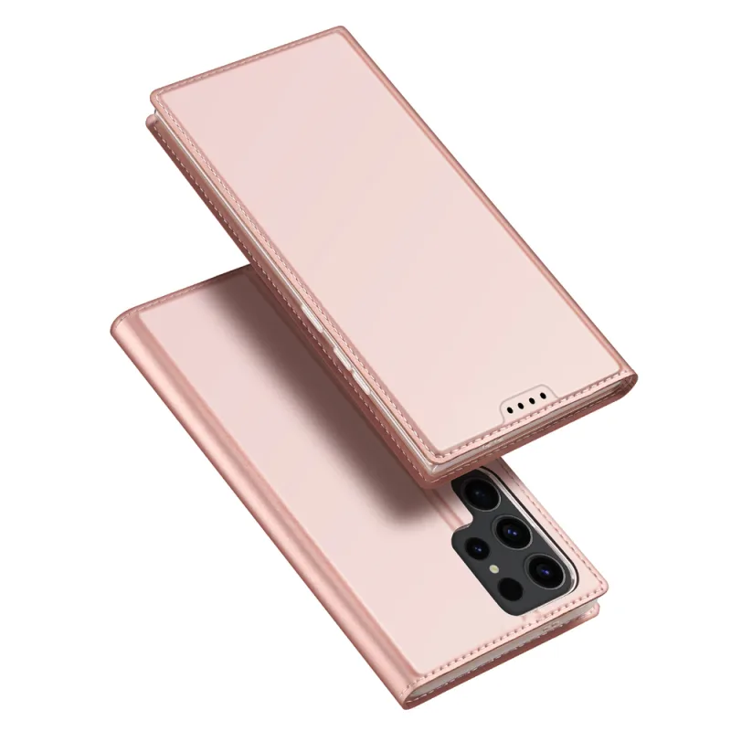 Puzdro Dux Ducis Skin Pro pre Samsung S24 Ultra s chlopňou - ružové