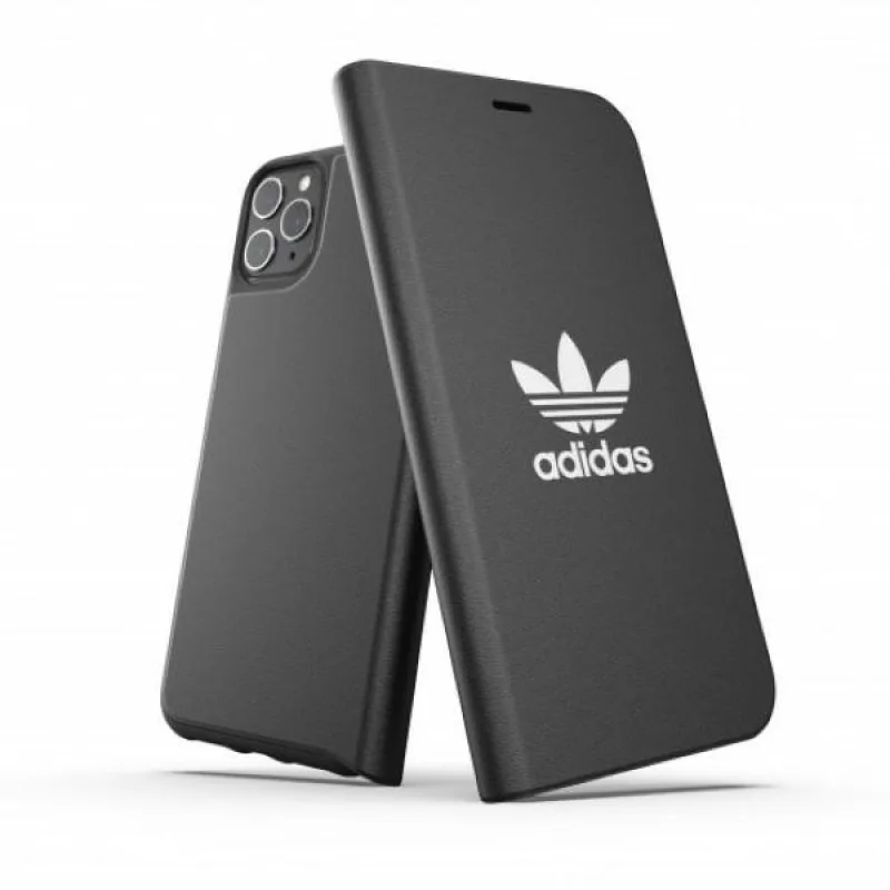 Adidas OR Booklet Case Basic pre iPhone 11 Pro Max – čiernobiely