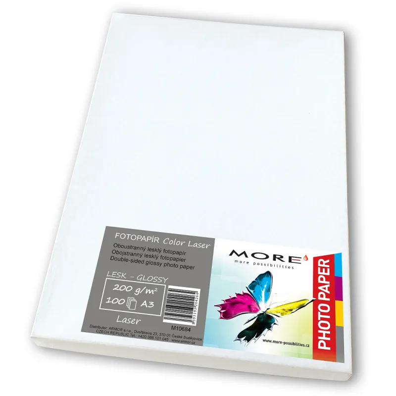 Fotopapier lesk. obojstran. kompatibilný s A3; 200g/ m2; kompatibilný…